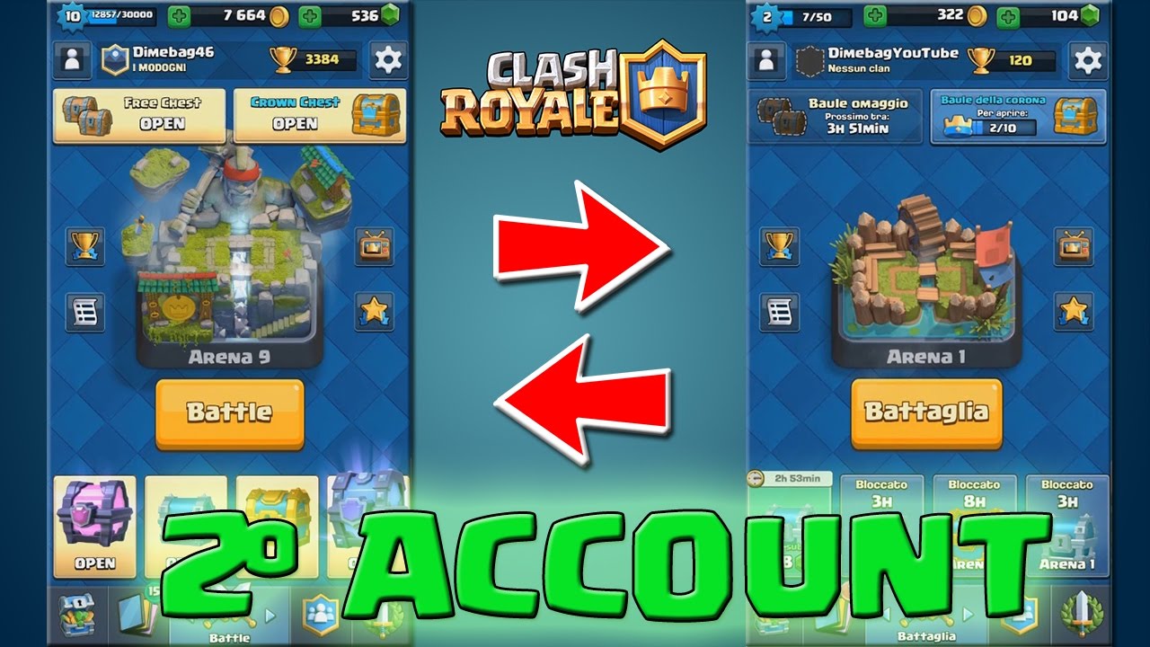 Come Creare Un Secondo Account Clash Royale