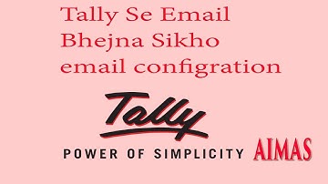 Email direct send setup Configuration Tally erp 9 In Hindi tally se email bhejna sikho