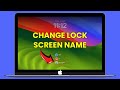 Change Lock Screen Name in Mac, iMac, MacBook Air & Pro