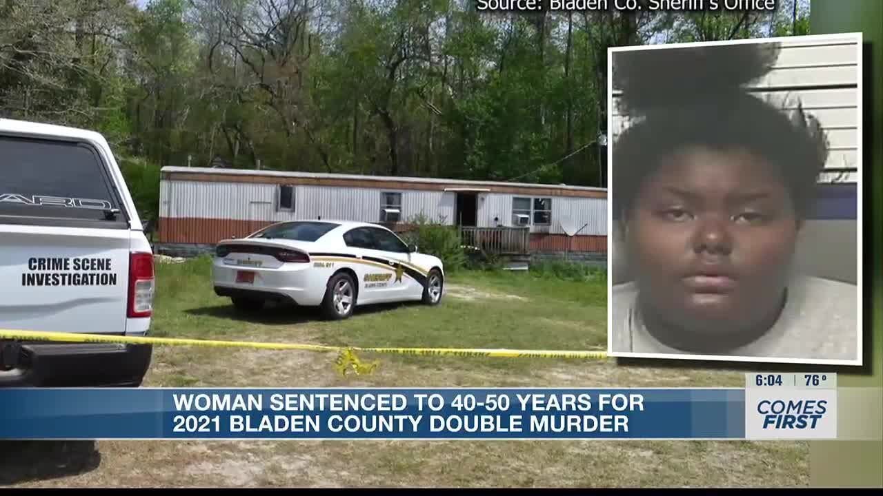 Woman sentenced to 40-50 years in prison for 2021 Bladen County double ...