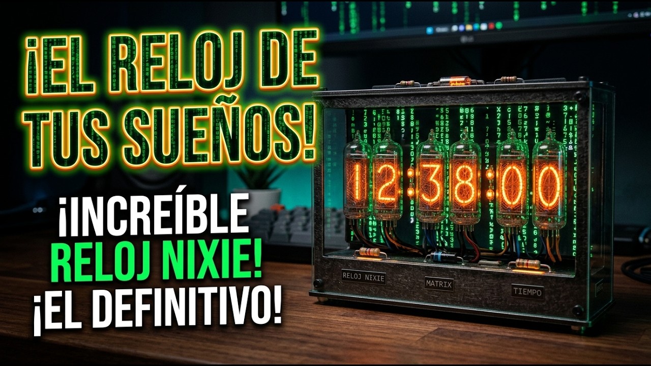 Este es el Reloj de Matrix que siempre soñaste | Nixie Tube - YouTube