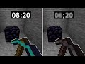 Diamond vs Netherite Pickaxe Obsidian Test in Minecraft