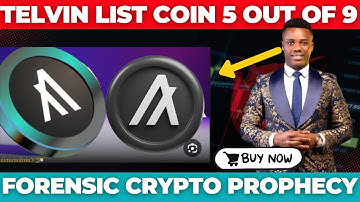 SHOCKING⚠️Algorand Is The 5th Coin Of 9 A Telvin forensic prophecy Now #cryptonews #algo #fypシ゚