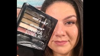 Eyebrow Stencil Kit By Wet N Wild Tutorial & Review