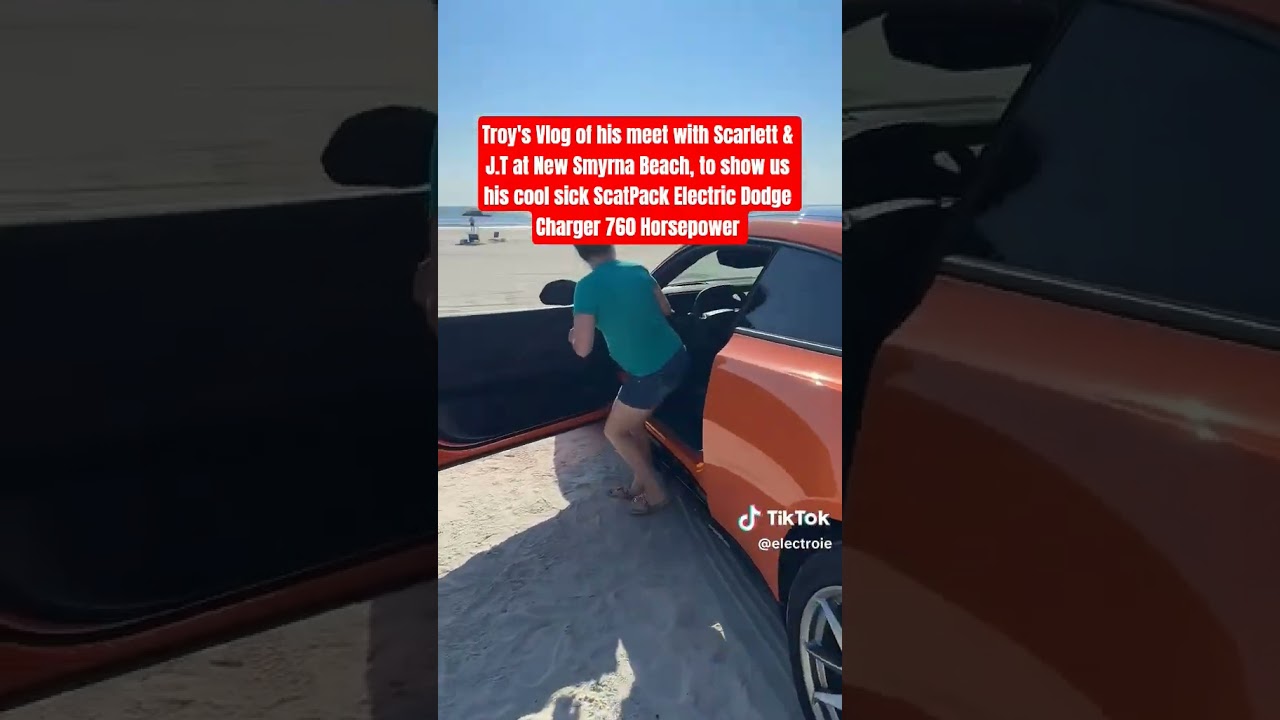 Met with Troy to checkout his sick Electric Dodge Charger Scat Pack 760 Horsepower #viralvideo