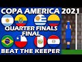 QUARTER FINALS TO FINAL ⚽ COPA AMERICA Beat The Keeper ⚽