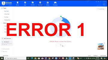 iPhone Flash: 3uTools ERROR 1% Solution