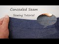 How to sew a waistband with concealed seam
