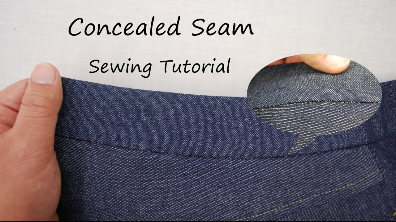 How to sew a waistband with concealed seam 