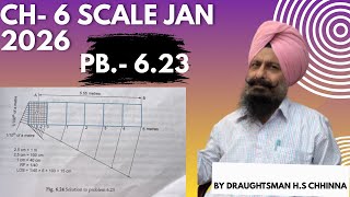 CH-6 SCALES PB-6.23 Jan 2026 | Engineering Drawing (EDG) | B.Tech First year  |  easy method