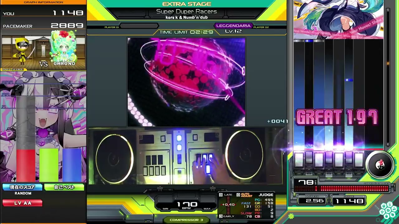 beatmania IIDX】Super Duper Racers / kors k & Numb'n'dub ハード