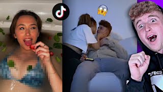 Reacting To My GIRLFRIENDS TikToks 2.. (LOL WTF)