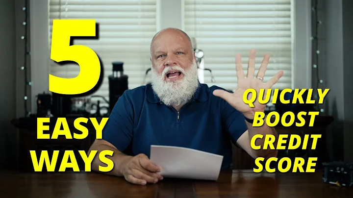 5 Ways to QUICKLY BOOST Your Credit Score!