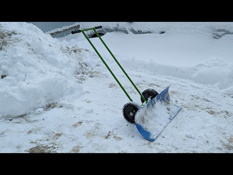 Чудо Лопата для уборки Снега на Колесиках