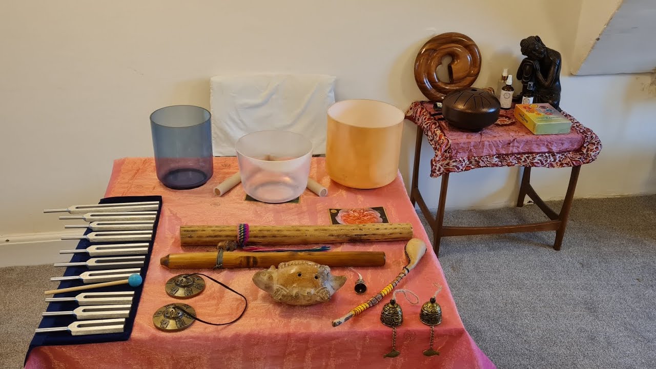 Healing Sound Bath with Solfeggio Tuning Forks & Alchemy Quartz Crystal ...