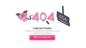 Simple 404 Error Page With Animation Using HTML And CSS | PAGE NOT FOUND