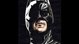Christian Bale Batman A Dredfunn Comic Style Painting