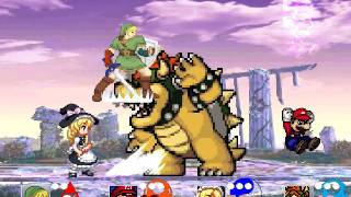 Smash Bros M.U.G.E.N: Link and Mario vs Marisa and Bowser