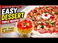 Delicious Fruit Trifle Recipe | Easy Party Dessert | Colorful Custard Trifle with Cream,Jelly,Fruits