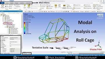 Modal Analysis in Ansys Workbench | Lesson 37 | Ansys Tutorial Tamil