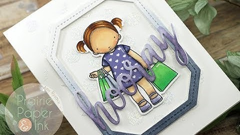 MFT Birthday Girl | Paper Piecing & Copic Markers