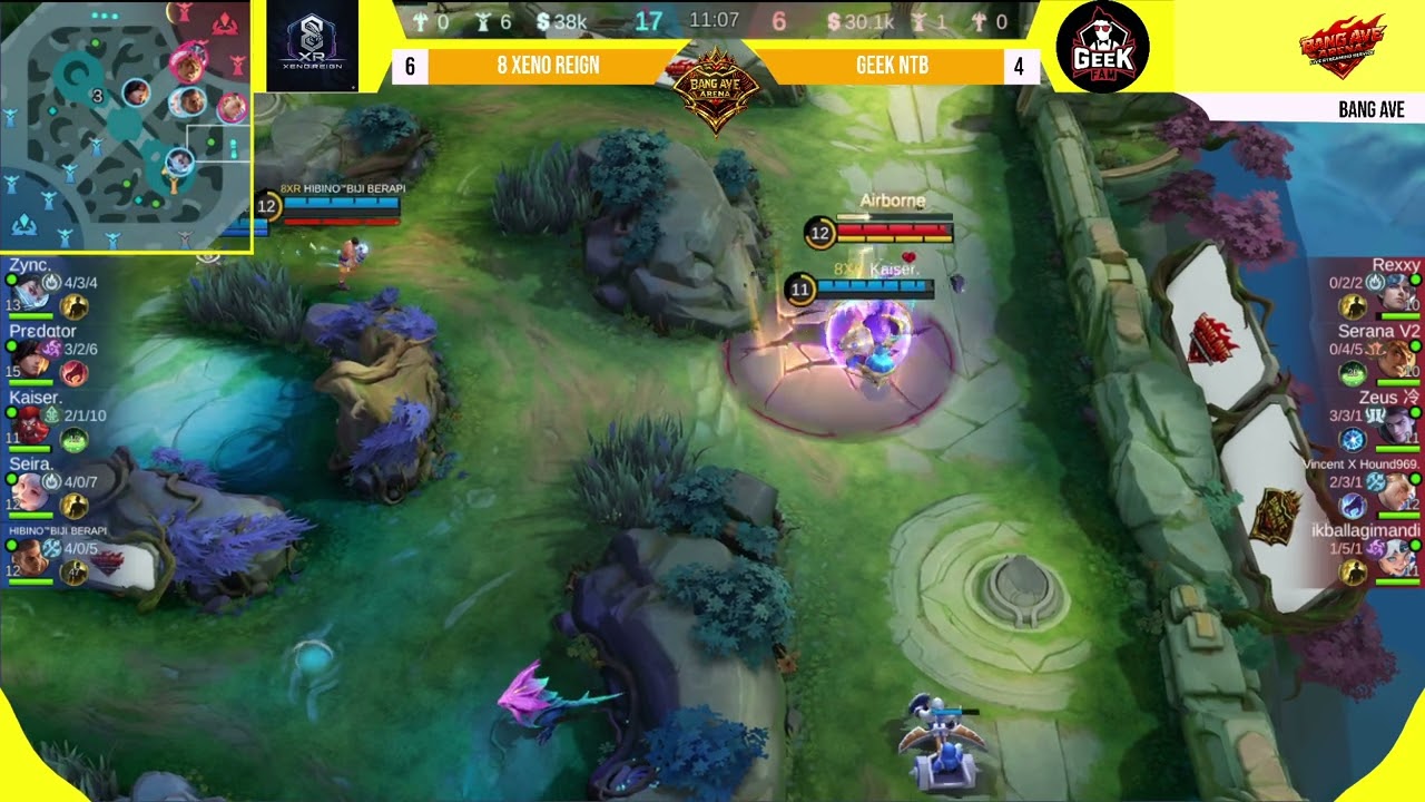 ROOM TOURNAMEN CASTER BANG AVE TIKTOK | MATCH 11 8 XENO REIGN  VS GEEK NTB