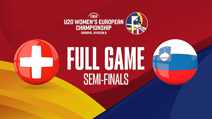SEMI-FINALS: Switzerland v Slovenia | Full Basketball Game | FIBA U20 Women's Euro 2023 - Div. B