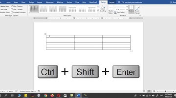 How to write above Table in Microsoft Word