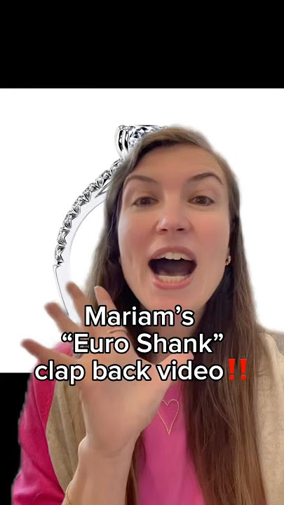 The truth about the “euro shank” engagement ring trend🧐 #customengagementring
