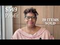 What Sold This Week: $833 Sales → $549 Profit (Real Numbers) eBay, Poshmark, Depop, Mercari