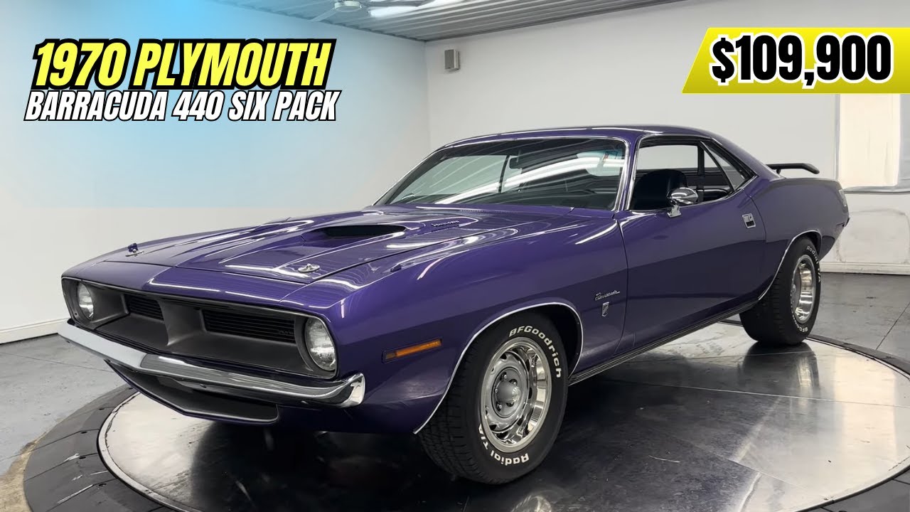 1970 Plymouth Barracuda 440 Six Pack | Rotisserie Restored Plum