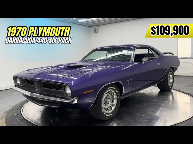 1970 Plymouth Barracuda 440 Six Pack | Rotisserie Restored Plum