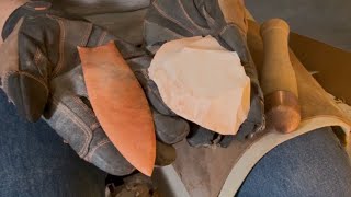 10-Minute CLOVIS Challenge! (Flintknapping “Keokuk” Chert)
