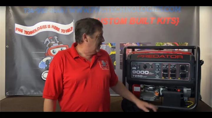 Predator 9000 Watt Generator - Conversion video from gas to Propane & Natural Gas
