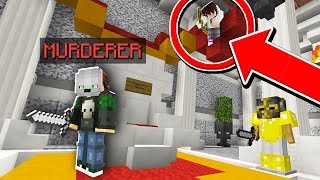 He never found me in this SECRET HIDING SPOT... (Minecraft Murder Mystery)