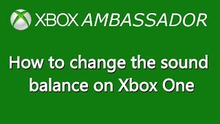 This video will show you how to change the sound balance between your
main screen and snapped apps on xbox one. maybe want hear tv over
your...