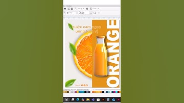Orange Juice Poster #shortreels #coreldraw #coreldrawtutorial #youtubevideoviral #subcribemychannel