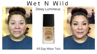 New Wet N Wild Photo Focus Dewy Foundation All Day Wear Test For Oily Skin | Sabrina E