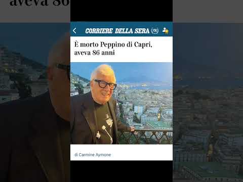 Video E morto Peppino di Capri, aveva 86 anni