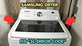 How To Fix The Samsung Dryer 3C Error Code?