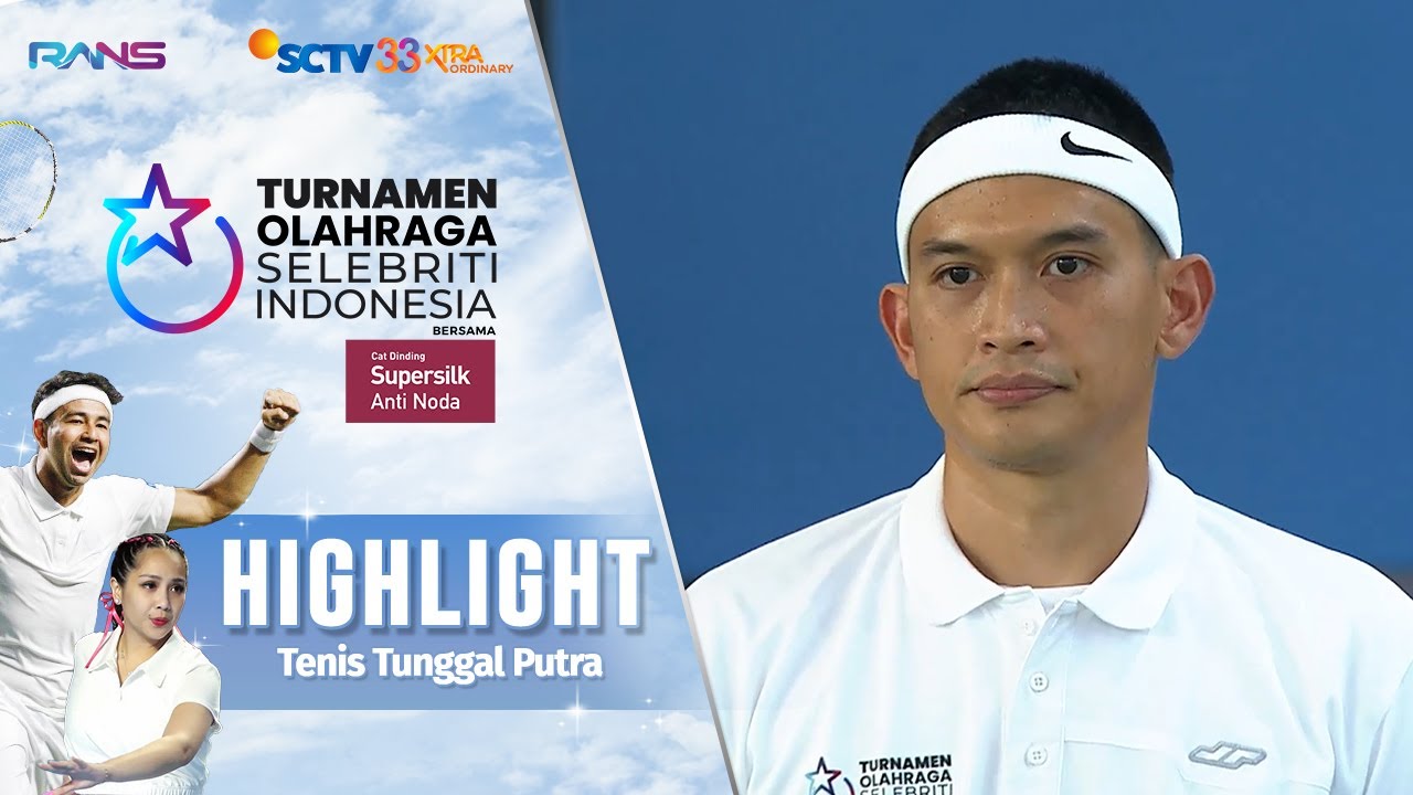 Rezky VS Randy - Highlights Tenis Tunggal Putra | Turnamen Olahraga Selebriti Indonesia