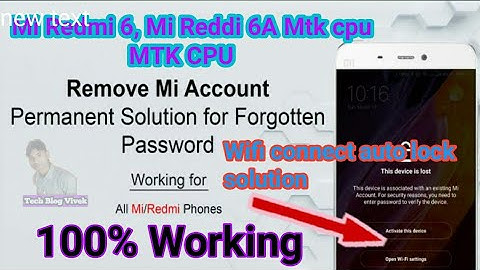 mi Redmi 6A Mi account relock probleam solutions by umt dongle