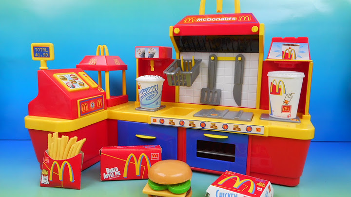 McDONALD'S ELECTRONIC FAST FOOD CENTER 18 PIECE COLLECTORS SET VIDEO REVIEW