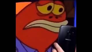 Stan Twitter: fish from spongebob looking Thur his phone being disappointed