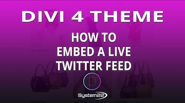 Divi 4 How To Embed A Live Twitter Feed 😎