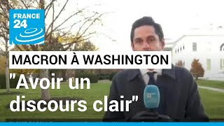 Emmanuel Macron appelle Washington à ne pas faire de l'Europe 