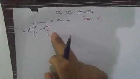 Layout and stick diagram of xor gate using pass transistor logic| VLSI
