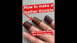 How to make a leather thimble