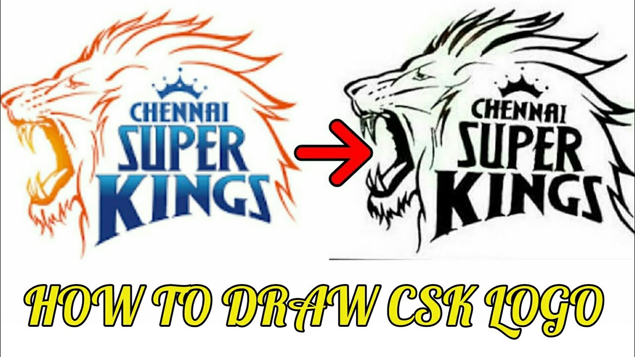 How to Draw the Chennai Super Kings Logo | Chennai super kings, King logo,  Chennai