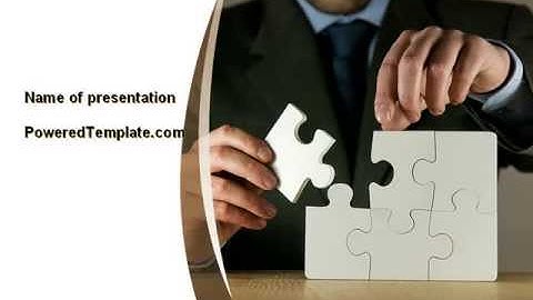 Puzzle Assembled PowerPoint Template by PoweredTemplate.com